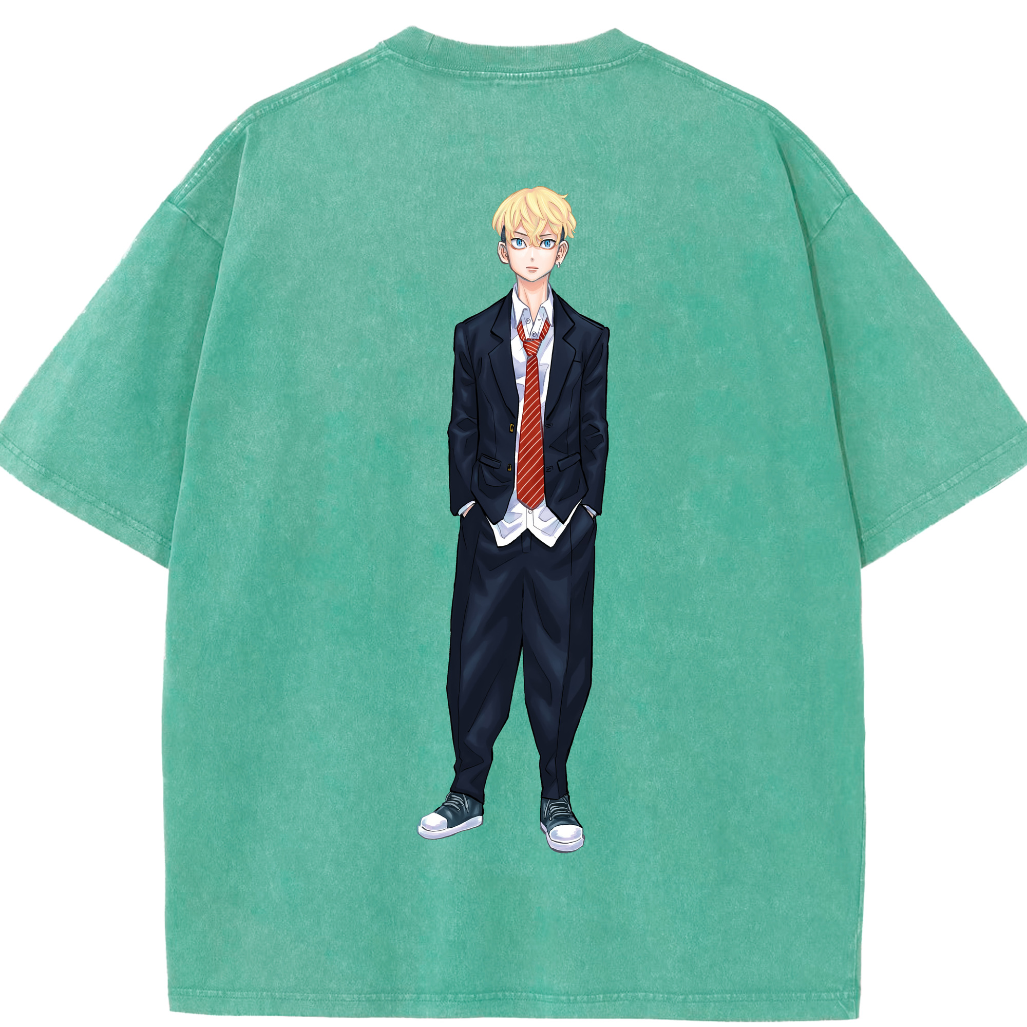 （画像用） 東京リベンジャーズ Tokyo Revengers 綿100% ヴィンテージ風 半袖Tシャツ（背面プリント）